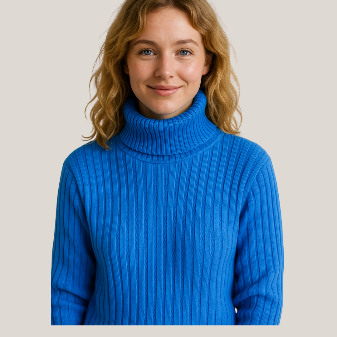 Sofia™ | Behagelig Strikket Ribtrøje